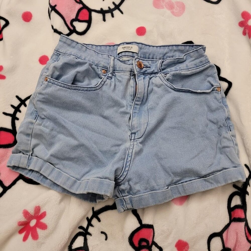 Forever 21 Blue Jean Shorts